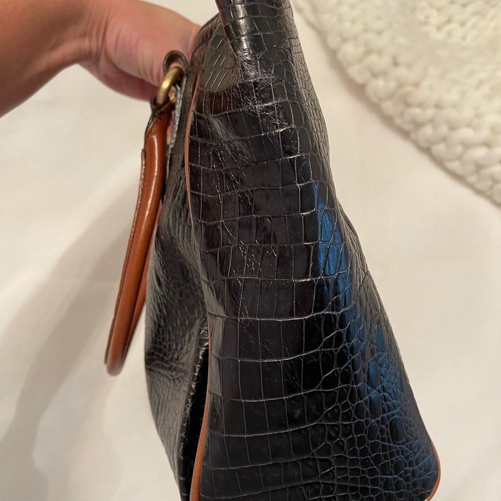 Authentic Black Leather Brahmin Purse Gem